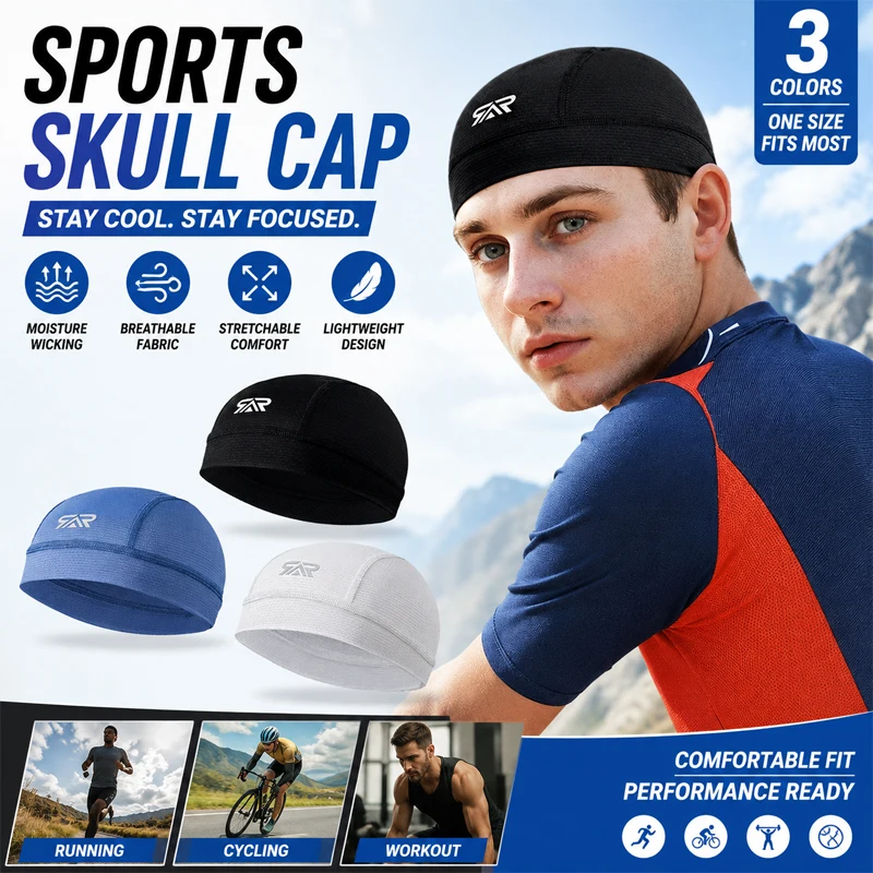 Skull Cap Helmet Liner - Nuovo berretto rinfrescante da uomo per