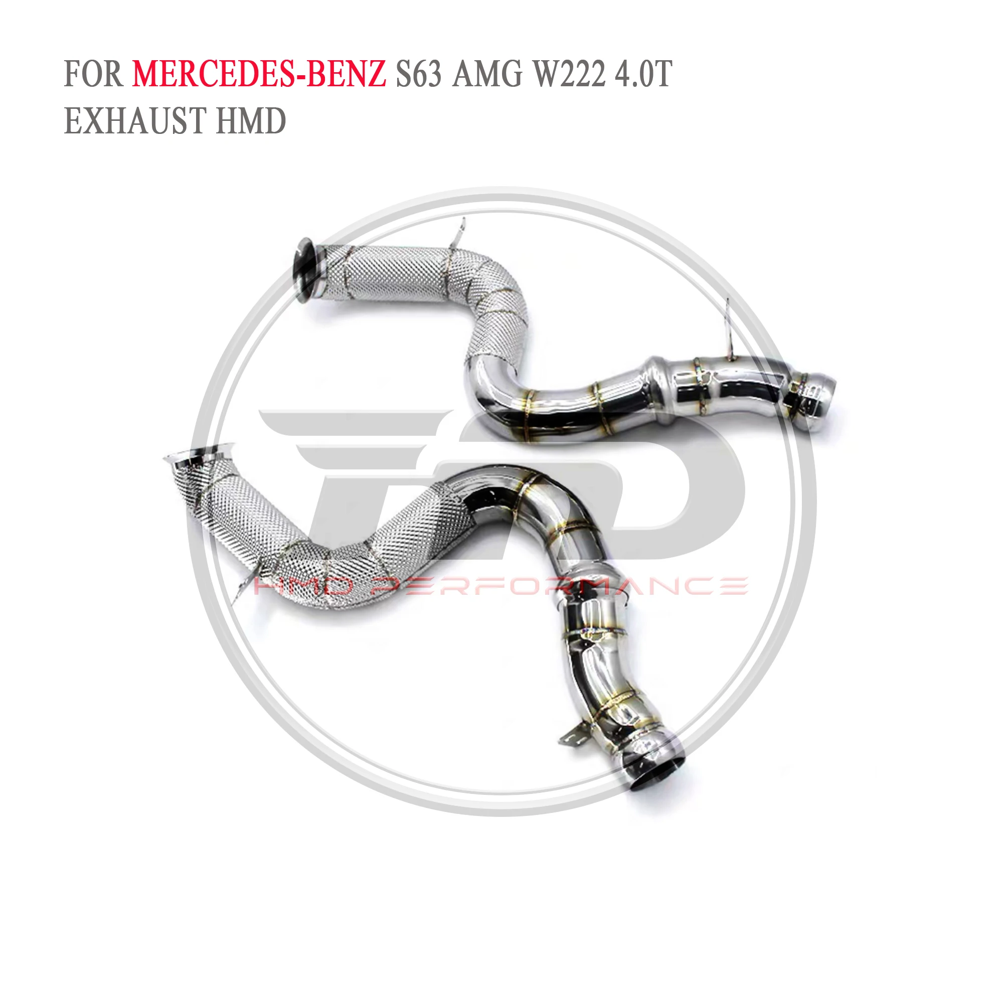 

HMD Exhaust System High Flow Performance Downpipe for Mercedes-Benz S63 AMG W222 4.0t Car Accessories With Catalytic