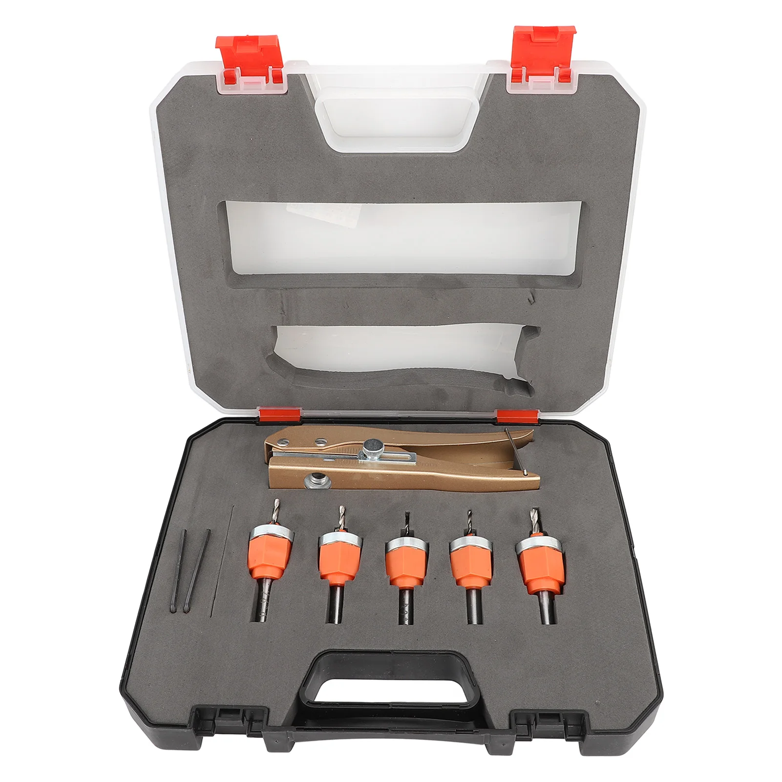 6-個セット皿穴ドリルビットセット多機能調整可能なテーパードリルビット木工用