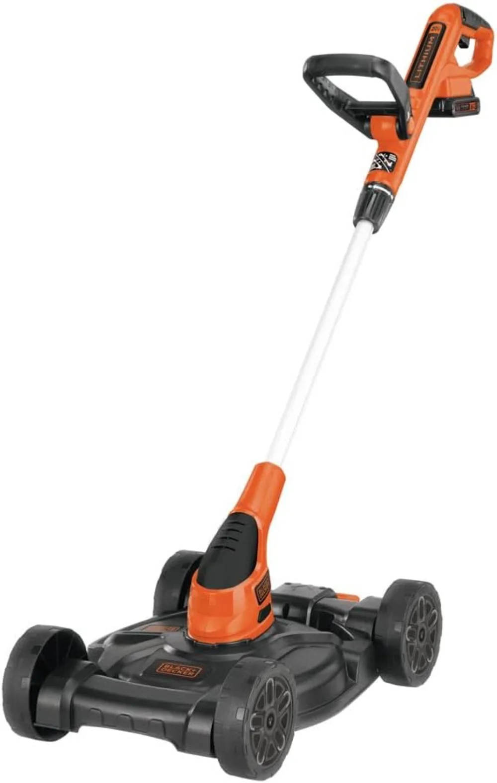 

Portable Combination String Trimmer, Lawn Mower, and Edger, Cordless 3-in-1 (MTC220)