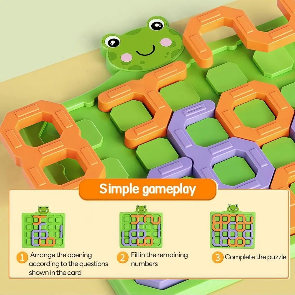 Puzzle digitale dei cartoni animati Gioco di numeri Labirinto multifunzionale Puzzle Board Allenamento del cervello Blocco di corrispondenza delle forme per l'educazione precoce