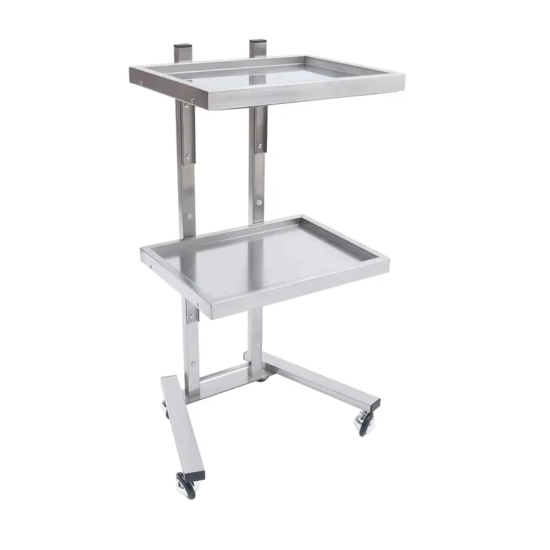 New Arrive 2-in-1 Salon Trolley Convenient Four Wheeled Handcart with Large Storage Space Available in 2 Colors for Nail Salons