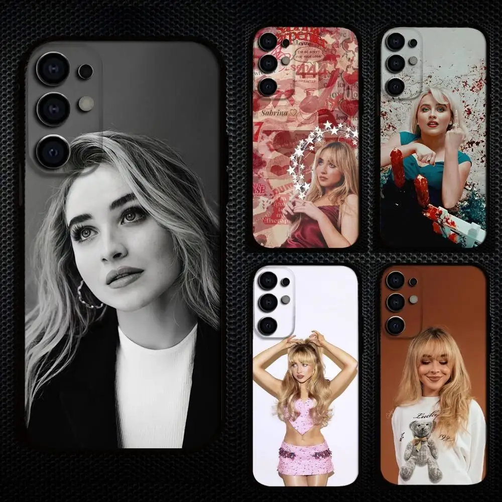 

S-Sabrina C-Carpenter Phone Case For Samsung S25,S24,S21,S22,S23,S30,Ultra,S20,Plus,Fe,Lite,Note,10,9,5G Black Cover