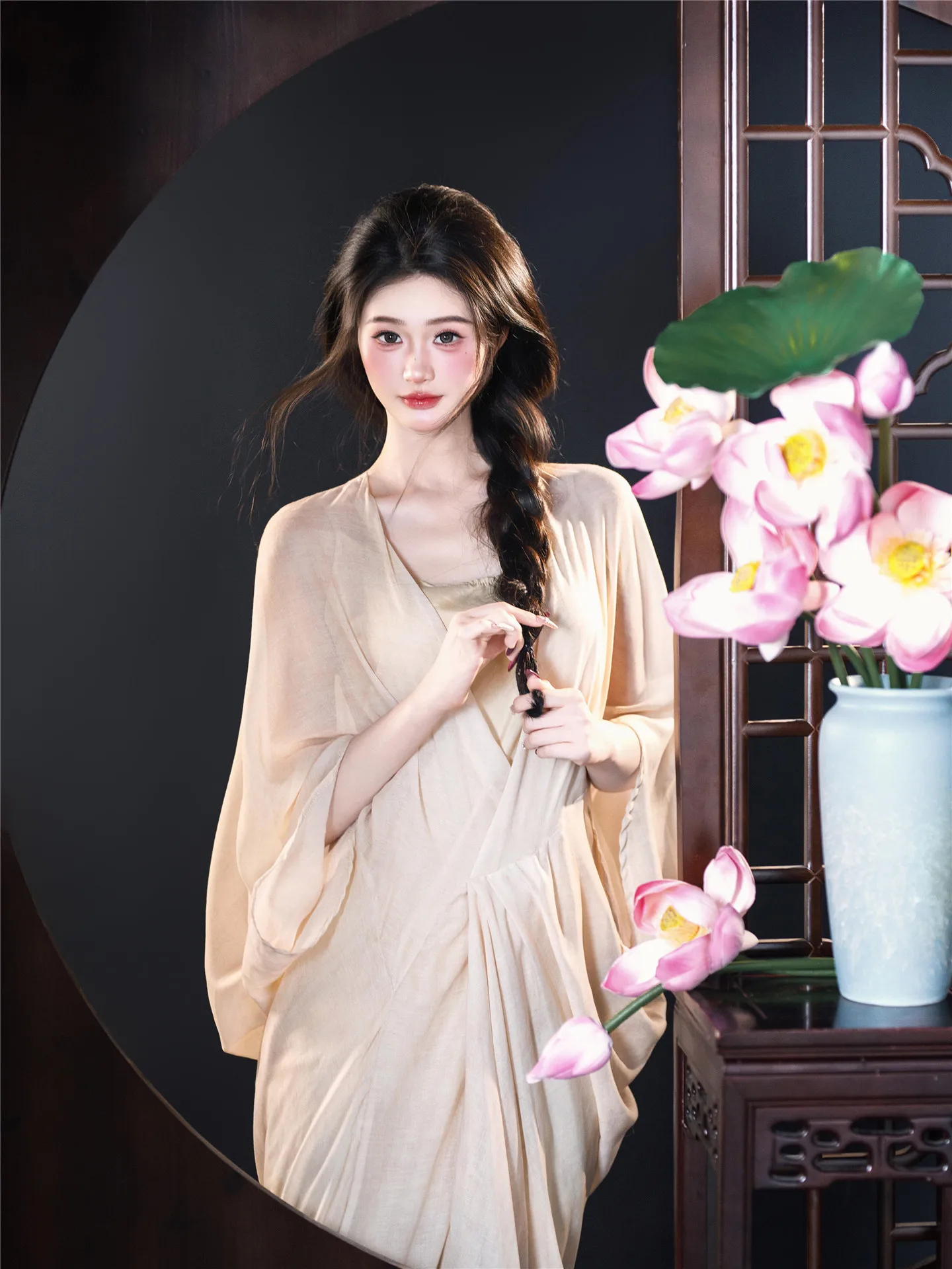 

New Chinese Sle Zen Portrait Art Photo Clothing for Girls Cool And Refreing Stage Performance Traditional Ethnic Wear