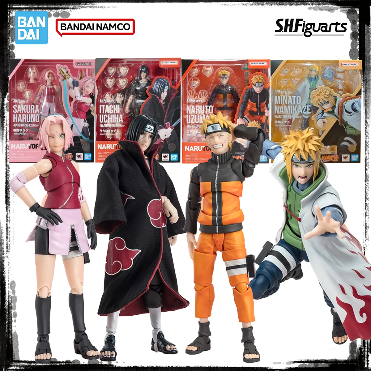 

Bandai натуральная оригинальная фигурка SHF Naruto в наличии аниме ITACHI UCHIHA UZUMAKI SAKURA HARUNO фигурки героев игрушки для мальчиков подарки