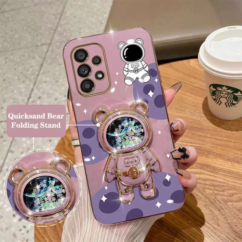 حافظة هاتف بتصميم رائد فضاء لهواتف سامسونج جالاكسي a53 ، a52s ، a52 ، a50 ، a51 ، a42 ، a03 ، a04 ، a10 ، a03s ، a04e ، a50s ، a91