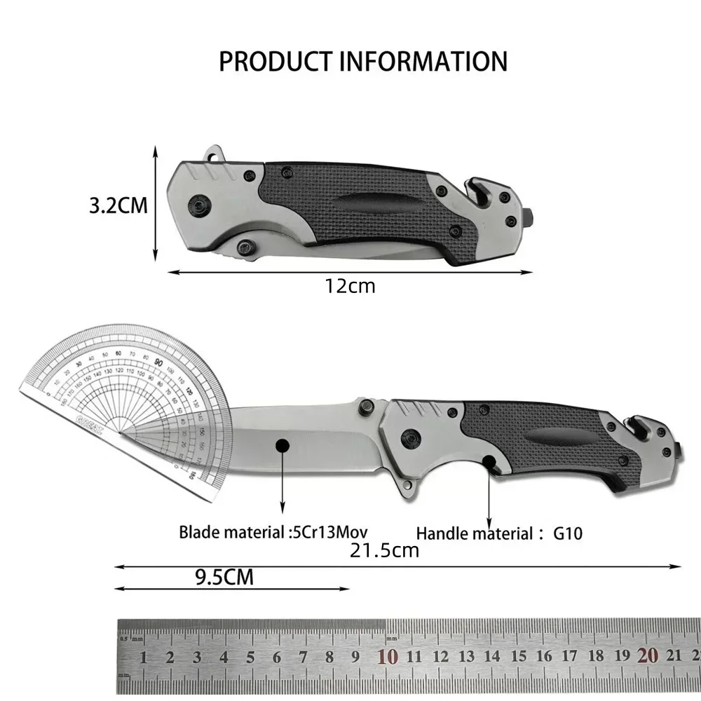 FA18-1 Stainless Steel Outdoor Folding Blade Knife Sharp Multitools EDC Survival Hunting Jackknife Pocket Tools Self Defense