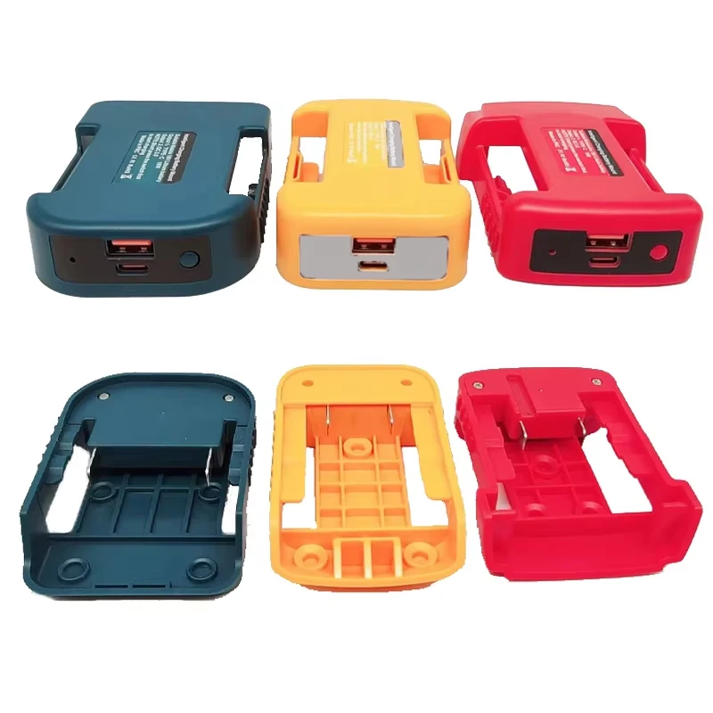 USB-Stromquelle für Makita/Dewalt/Milwaukee 14,4 V 18V 20V Lithium-Batterie Typ-C-Schnitts telle USB-Wandler Adapter Netzteil