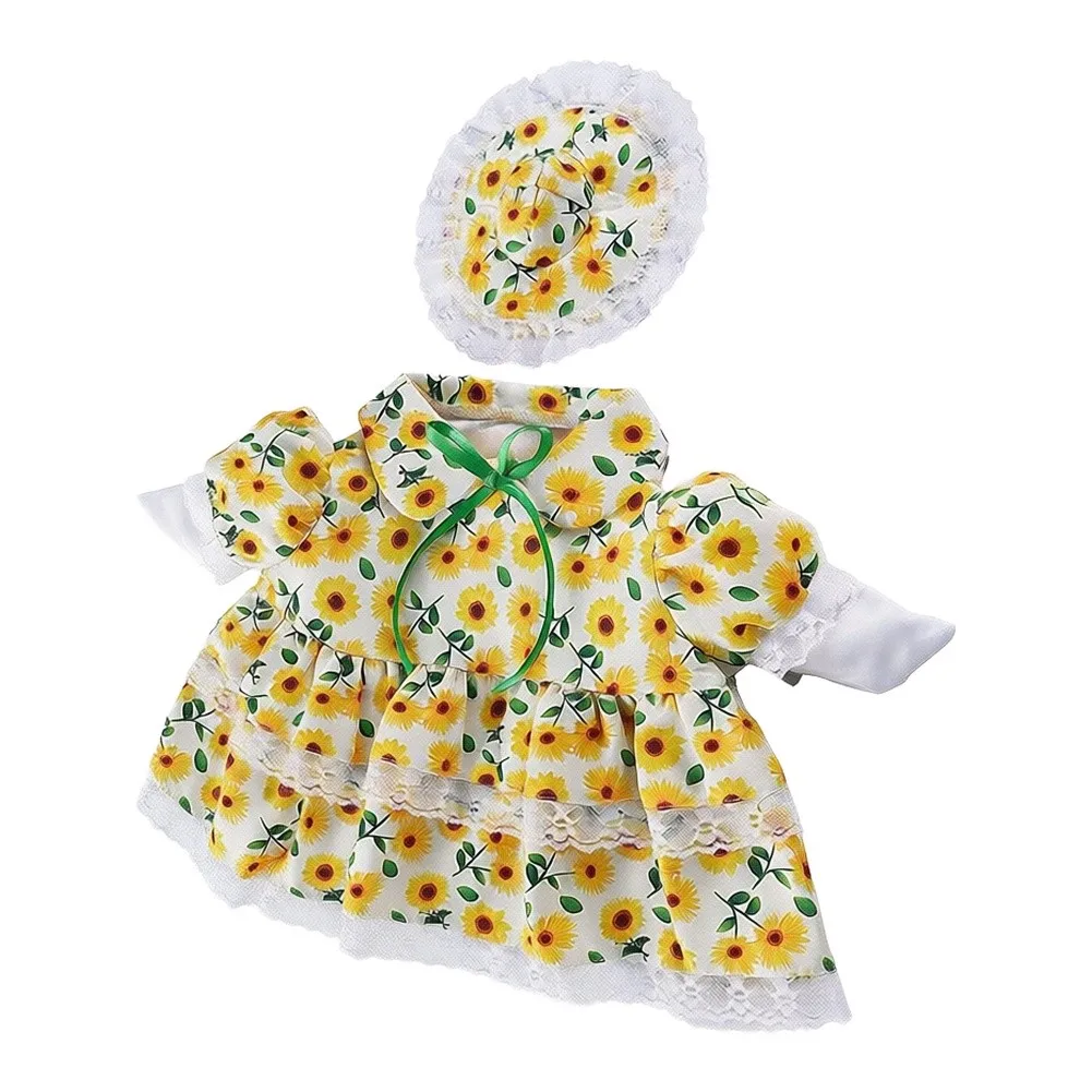 Sunflower-Patterned Porch Goose Clothing Made to Fit For 23 Inch Decor Geese for Consistent Appearance in Tableaus