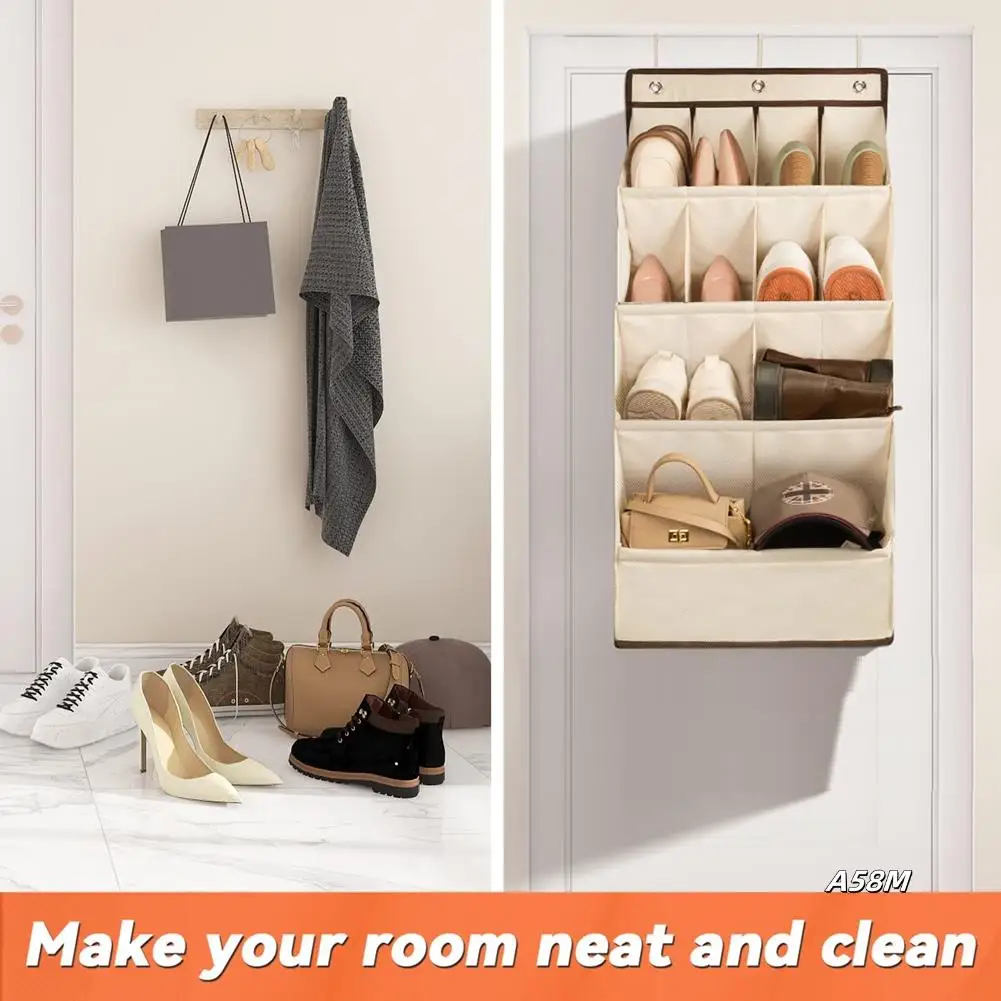 

Storage Bag Behind Door Hanging Footwear Organizer Shoe Rack With Large Deep Pockets Closet Shoe Rack Shoe Rack