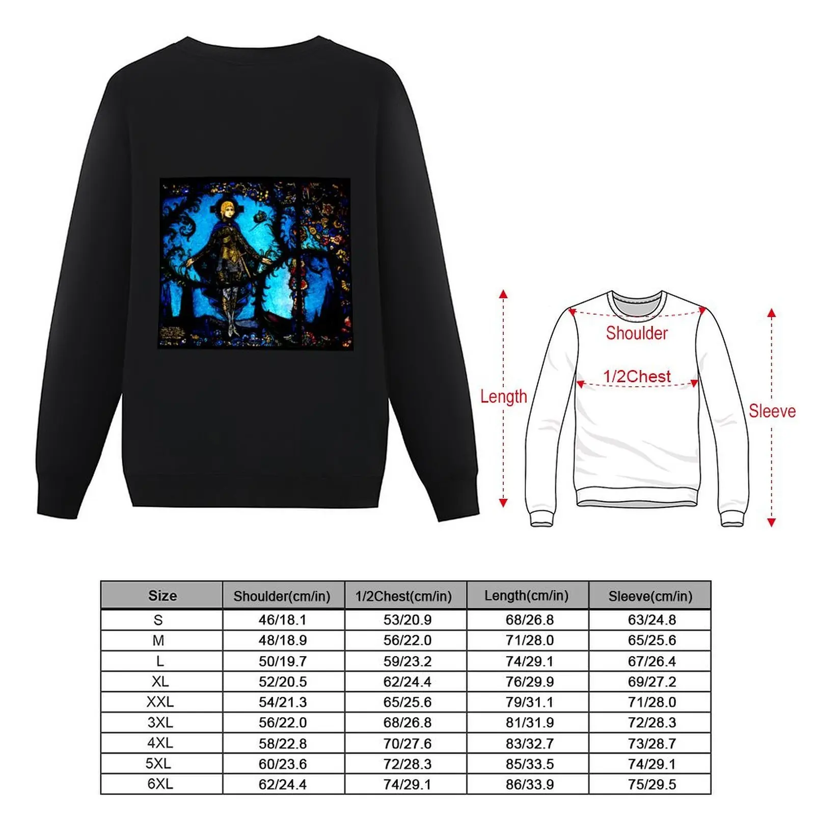 Saint Joan Heritage Geneva Window - Harry Clarke Pullover aesthetic clothing korean style clothes men wear hooded sweatshirts