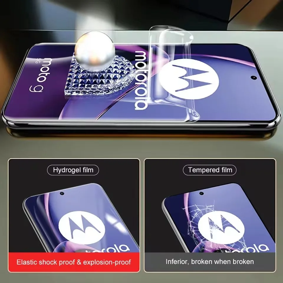 3 قطعة فيلم هيدروجيل لموتورولا موتو X50 الترا X40 G04S G04 G14 G24 G34 G54 G85 S30 X30 Pro G64 G84 واقي للشاشة #4