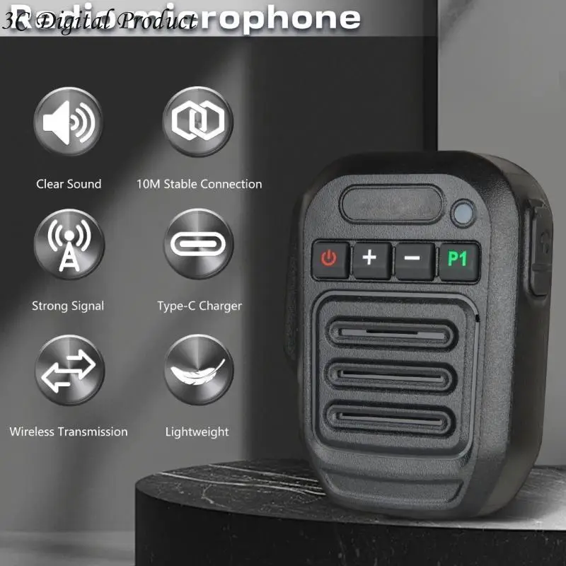 핸드 헬드 방수 스피커 마이크 마이크 야외 두 방향 무선 통신 Q84A