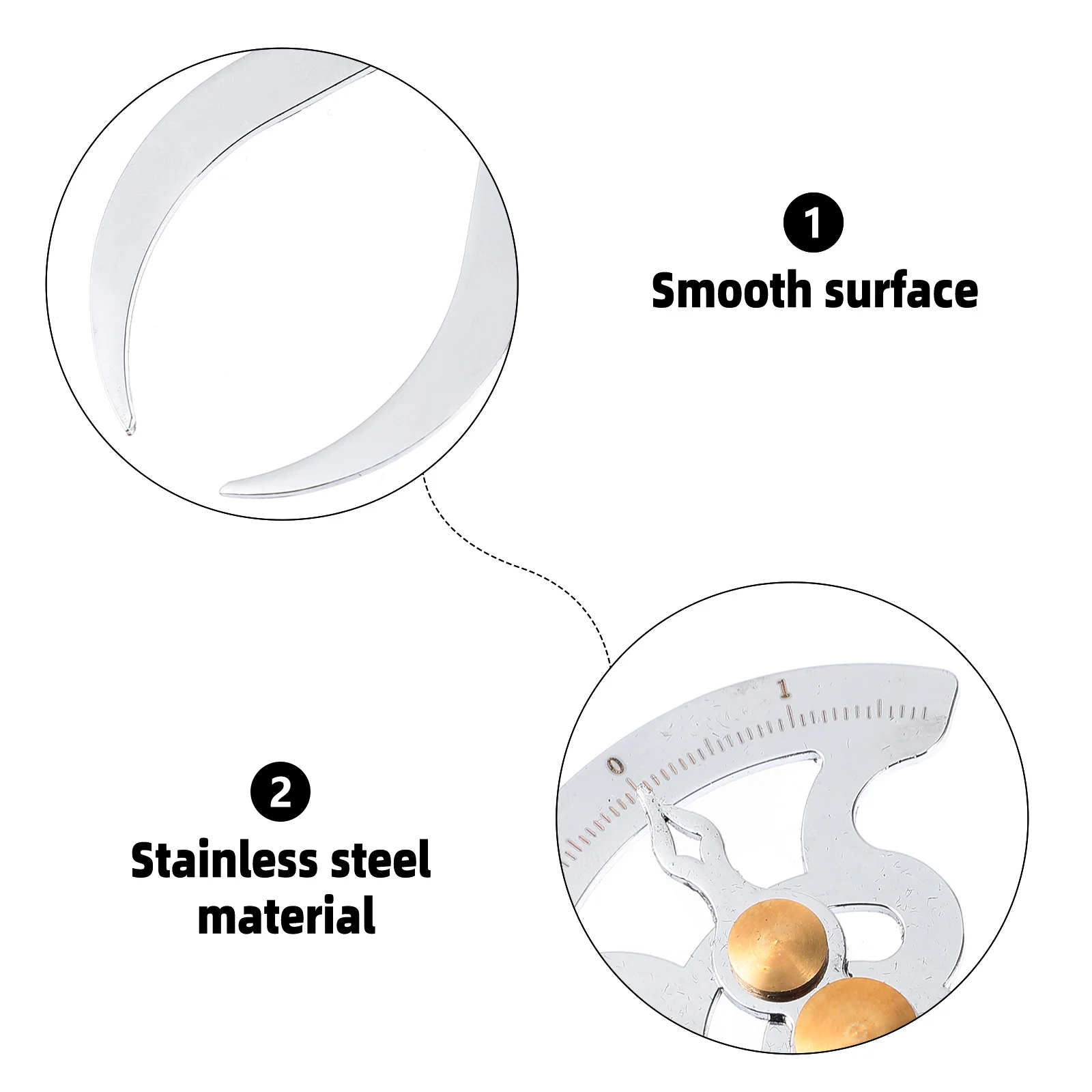 

Stainless Steel Thickness Measurement Gauge Caliper Portable Inner Outer Diameter Tool Lightweight Easy Store Detachable Nut