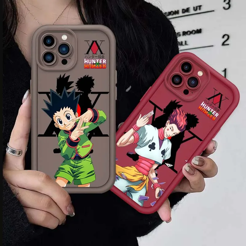 

Hunter × Hunter Anime For Apple iPhone 16 15 14 13 12 11 Pro Max Plus Eye Ladder Soft TPU Silicone Cover Phone Case