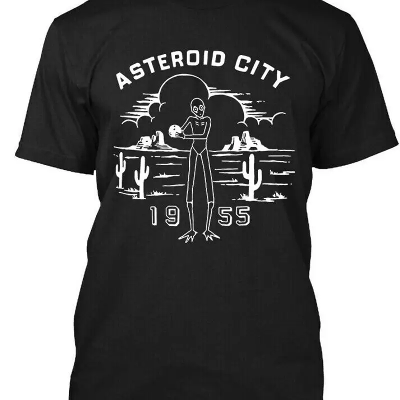 

Новая популярная футболка с логотипом Asteroid City American Comedy Drama Film S 4Xl