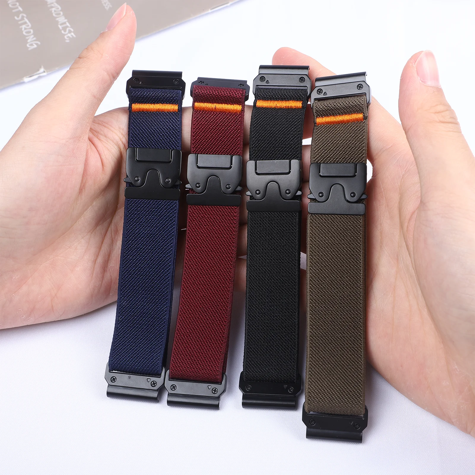 22mm 26mm watch strap for Garmin Fenix 8 7 Pro 7S 6X 5X 5Plus Venu 3 47mm 41mm Parachute bracelet correa Garmin Forerunner bands image 4