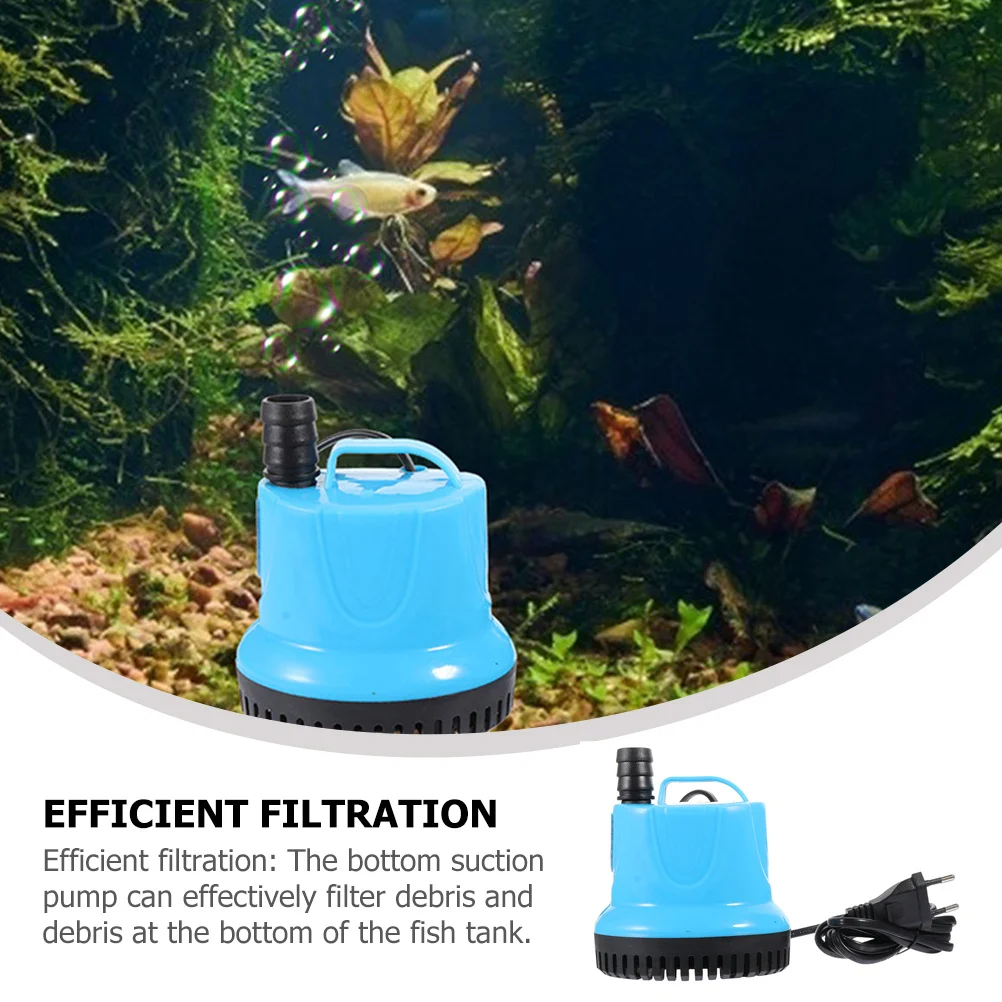 خزان الأسماك مضخة مياه غاطسة كتم تصفية لبركة حوض السمك 220 فولت تداول صغير الأكسجين شفط كأس مضخة