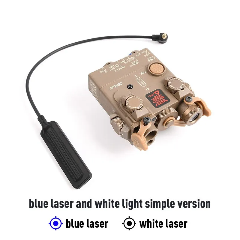 WADSN DBAL-A2 Tactics Red Green Blue Dot Laser Aiming Sight NO IR Outdoor Hunting LED Scout Light Weapon Accessory Fit 20mm Rail