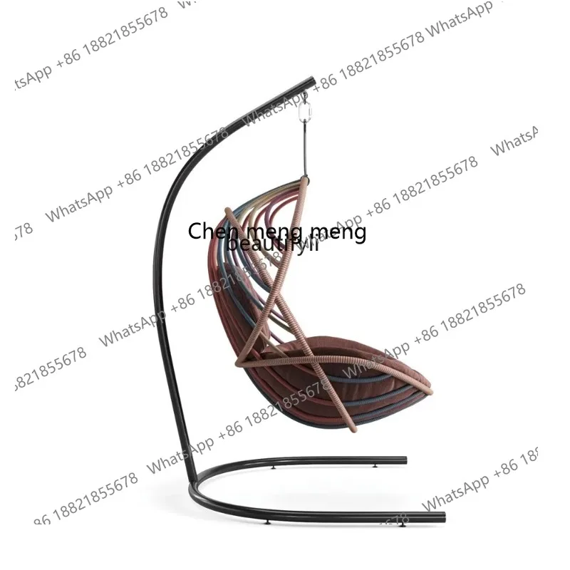 S7486 ss Outdoor Simplicity Living Room Glider Hanging Basket Rattan Chair Swing Indoor Balcony Lazy Bird's Nest Chair Cradle Ch