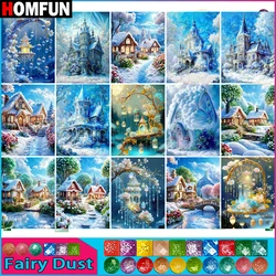 HOMFUN Fairy Dust Diamond Painting Full Square/Round Diamond