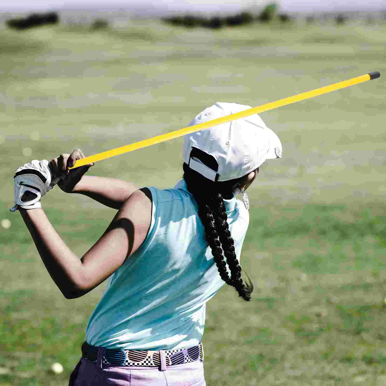 Palo de Golf de 4 piezas, Ayuda de entrenamiento para mejorar la alineación y el Control de la longitud del golpe