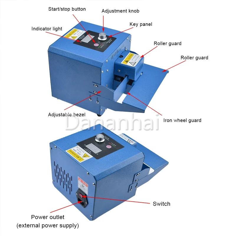 Commercial Bag Sealer Machine Continuous Roller Sealer For Snack Shop Plastic Pouch Packing view 3