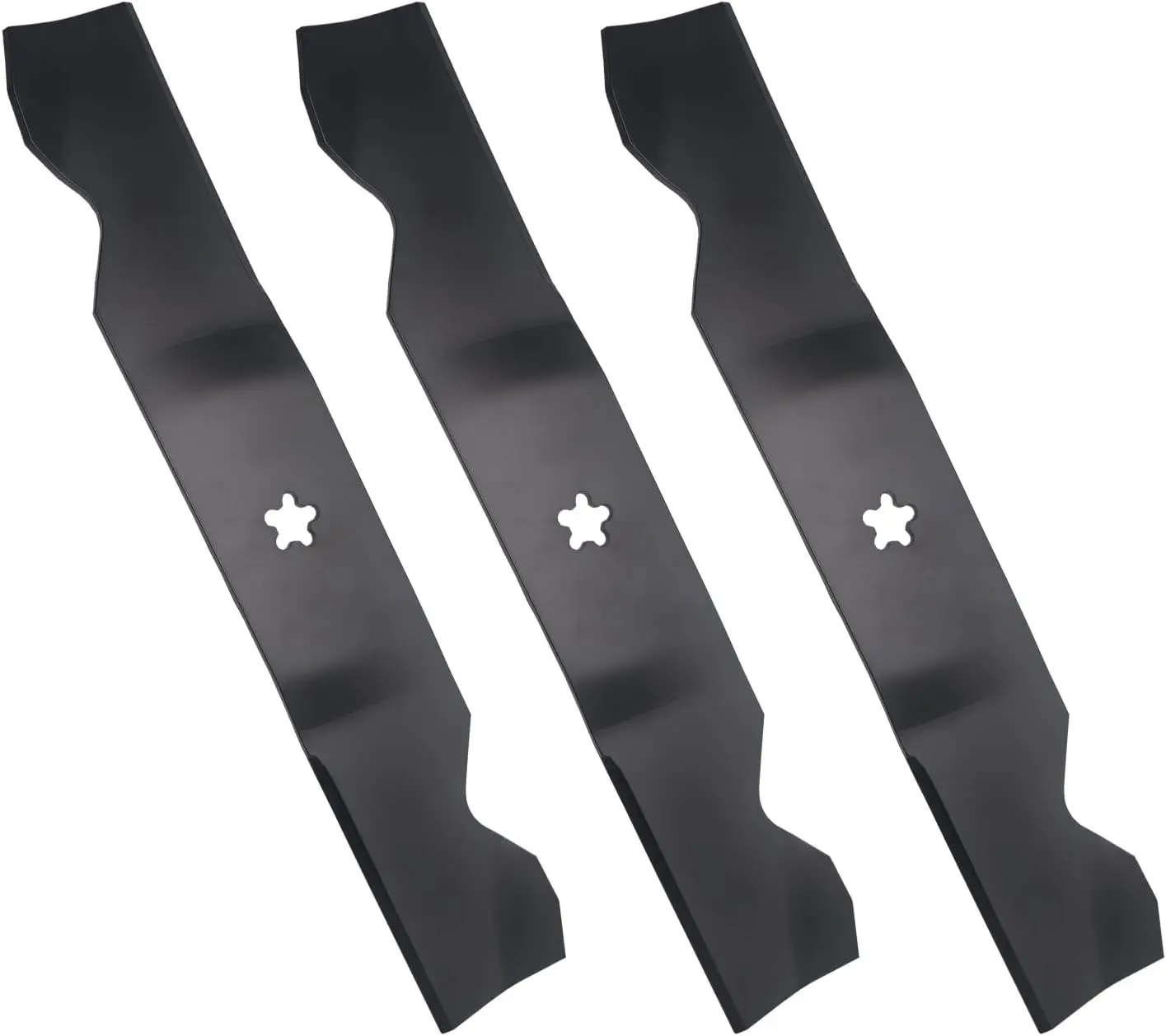 3PCS Z254 Inch Mower Blades Compatible with Hus qvarna MZ54 RZ5424 LGT2654 187256 532187256 53218725 for 54'' Deck Lawn Mower