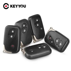 KEYYOU 2/3/4 Button Keyless Entry Key Shell Smart Remote Key Case For Lexus LX470 GS450h IS350 SC430 CT200h GS430 ES350 GS350