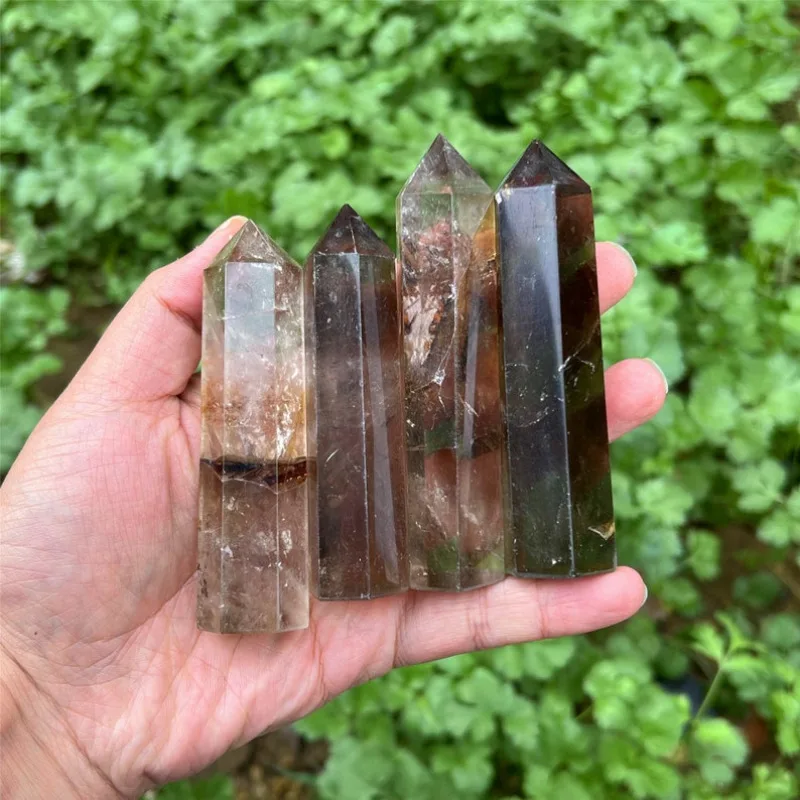 Natural Smoky quartz Obelisk,Quartz Wand,Crystal Tower,Crystal Point,Rock,Reiki Healing,Mineral Specimen,Crystal Gifts 1PC