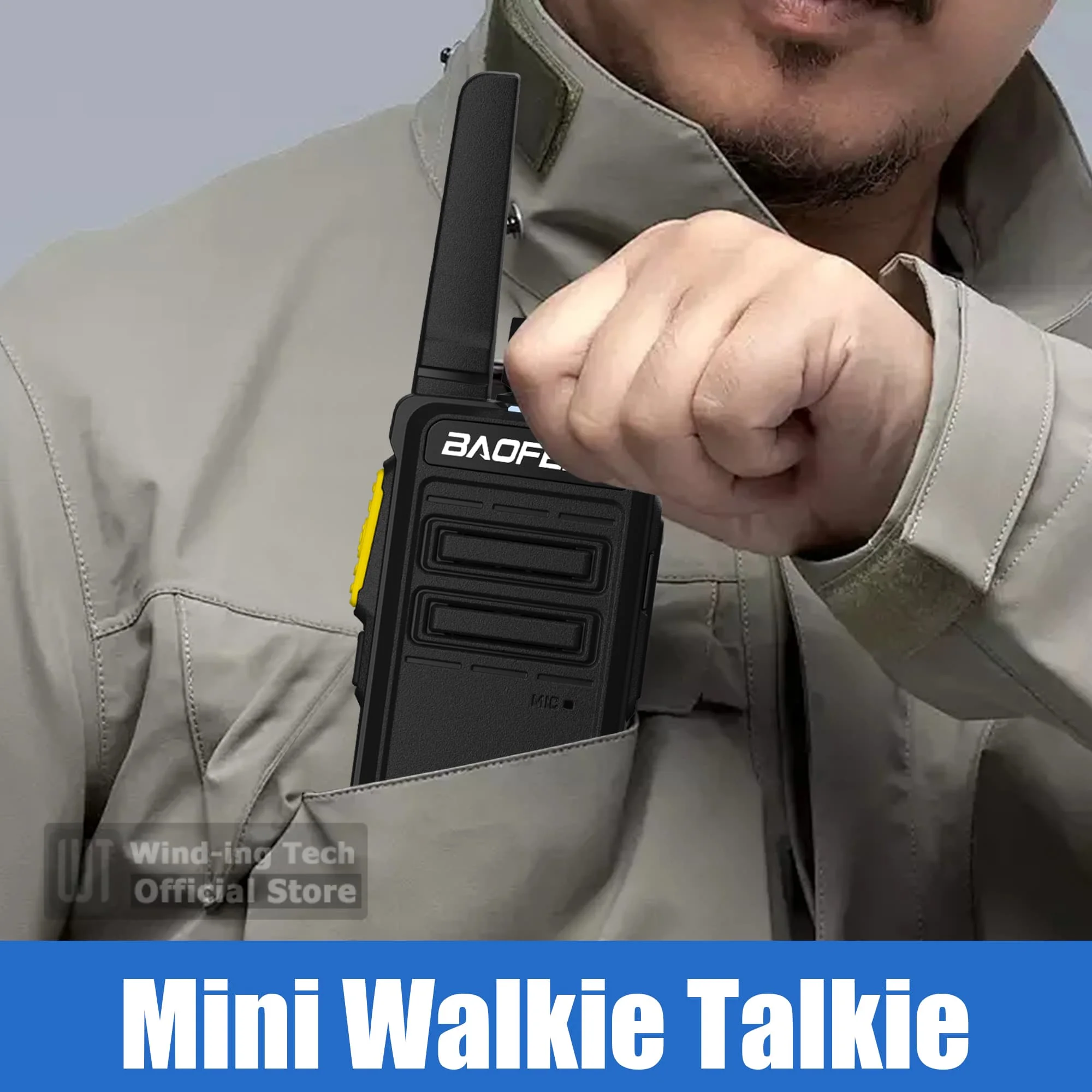 2/4 pièces Baofeng BD-V12A Radios UHF Rechargeable talkie-walkie sans fil 16CH mise à niveau réduction du bruit Mini talkie-walkie portables