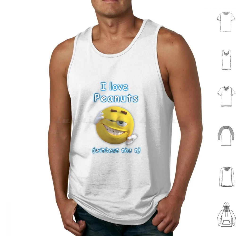 I Love Without The T Tank Tops Vest Sleeveless Funny Meme Memes Cursed Ah 3d