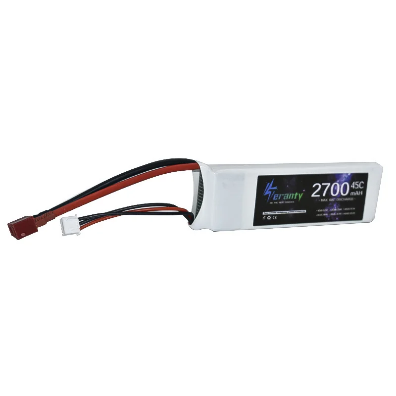 2700mAh 2S 7.4V 45C يبو بطارية مع T التوصيل ل RC طائرة بدون طيار FPV كوادكوبتر هليكوبتر طائرة سباق السيارات RC المتسابق XT60 موصل