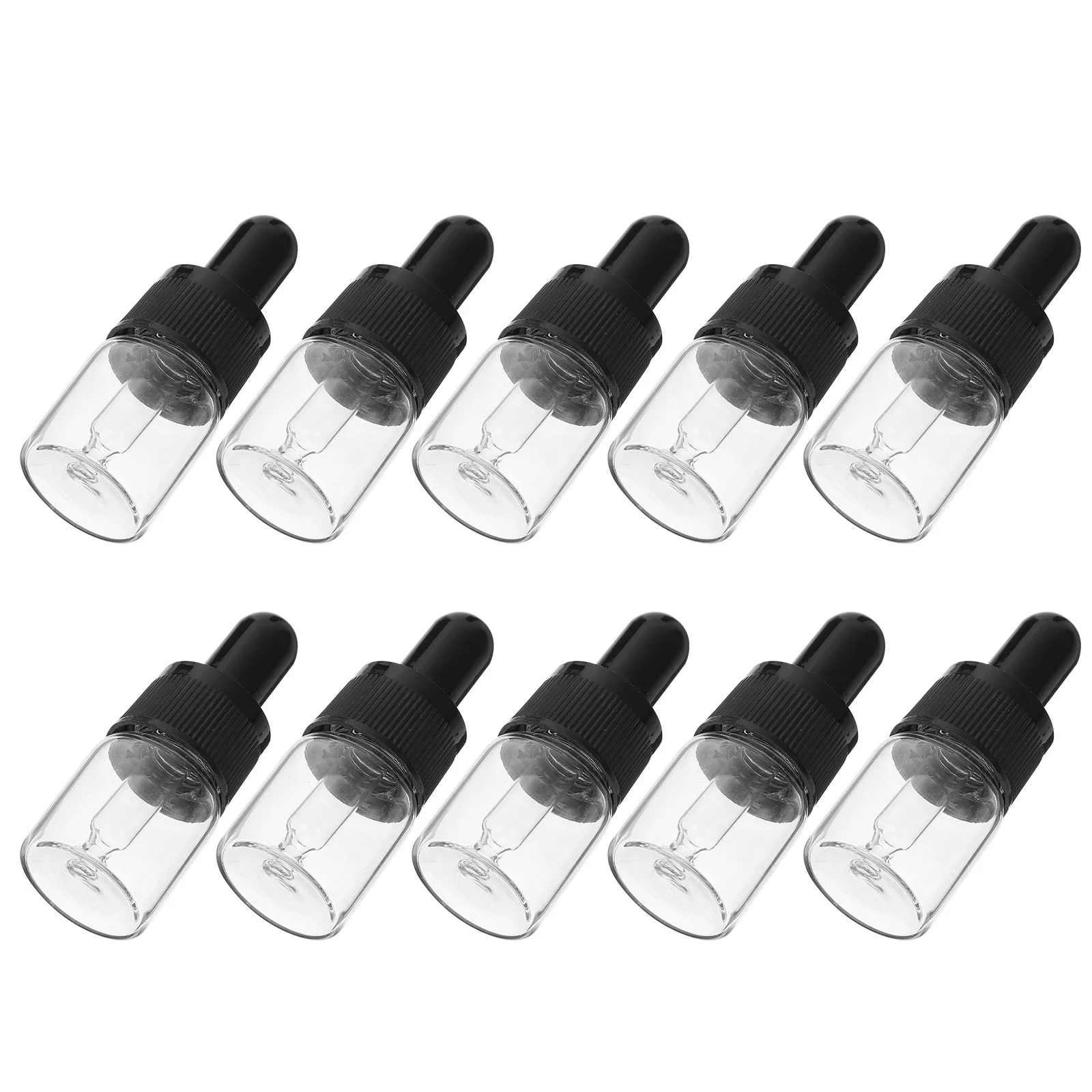 

10Pcs Essential Oil Dropper Bottles Glass Leakproof Travel Bottles Assorted Colors for Liquid Aromatherapy