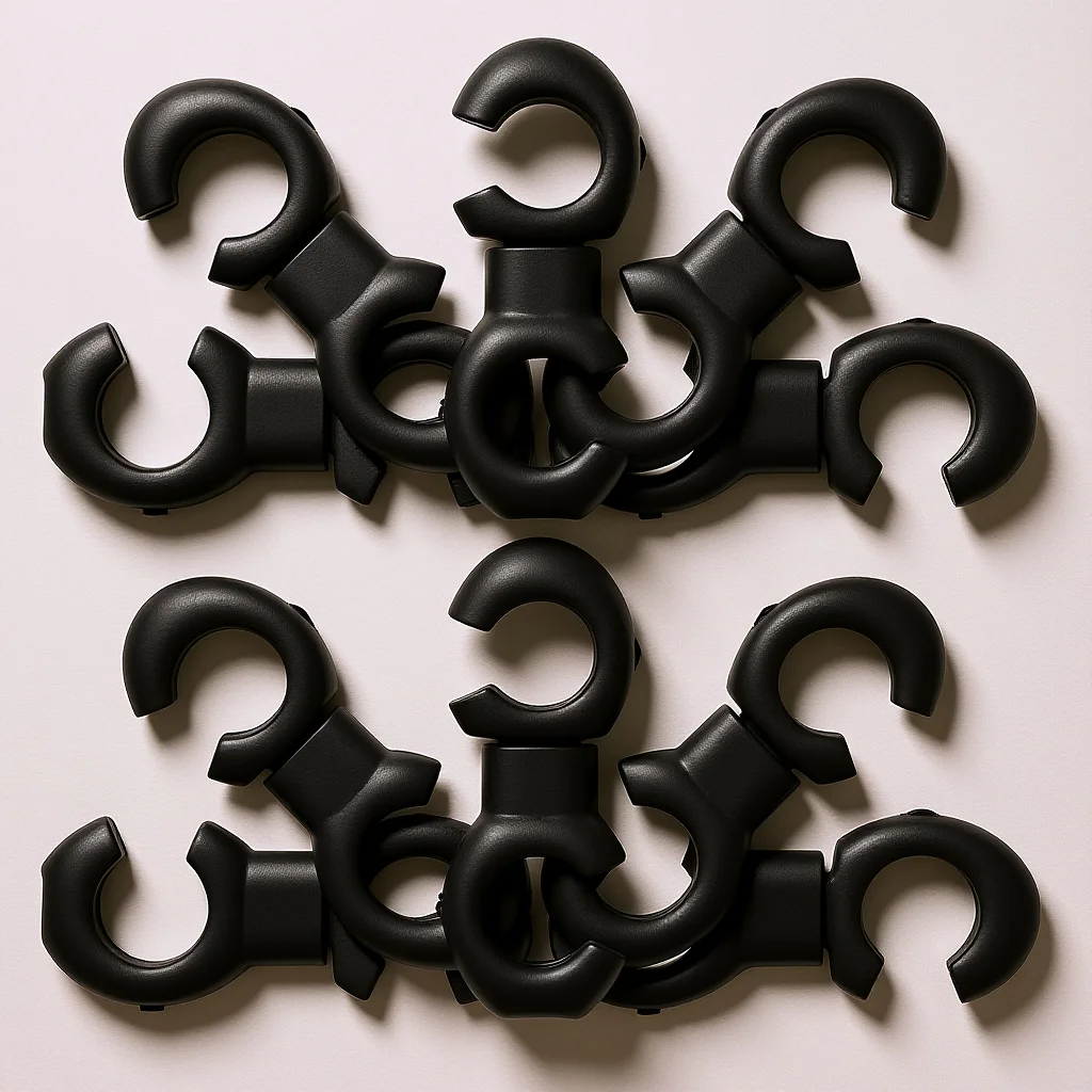 

10Pcs Cable Organizer Hooks Center-Rotating Bike Brake Cable Clamp for Road Folding Fixed Gear Cycling Equipment Accessories