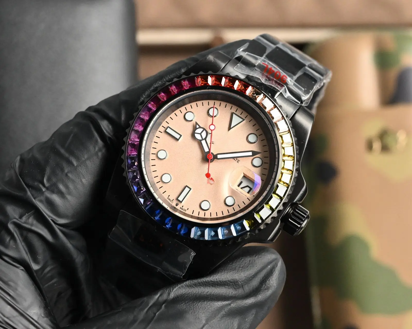 Shell Dial Designer Style Men's Watch Women's Watch Wristwatch Quartz Clock Waterproof Rhinestone Bezel Metal Bracelet Luxury Elegant Dress Watch For Wedding Party Dating Gift