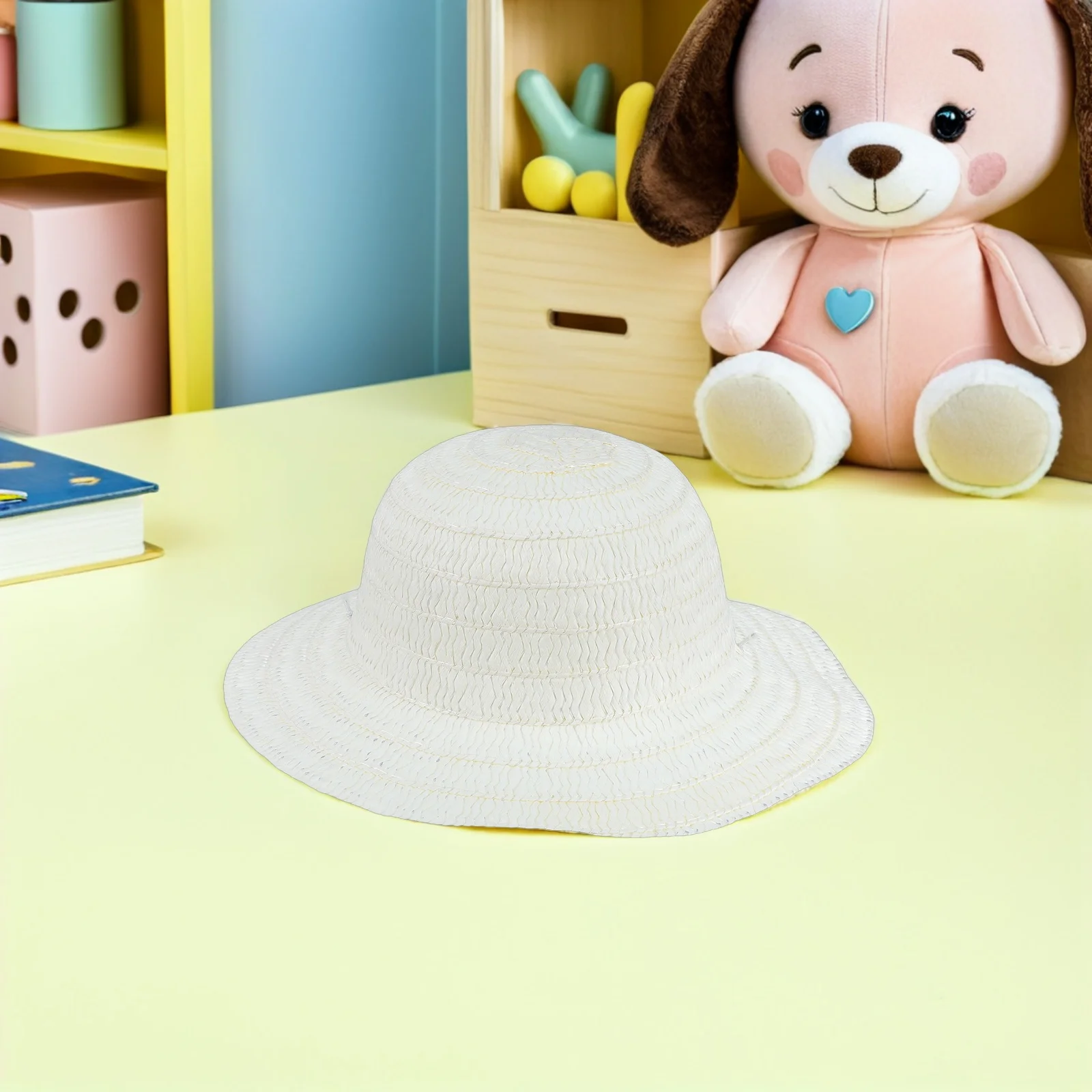 공예용 빈 밀짚모자 12개, 어린이 여름 햇빛 가리개, 농부 모자, 손으로 그린 코스튬, 해변 파티, 어린이 미술 용품