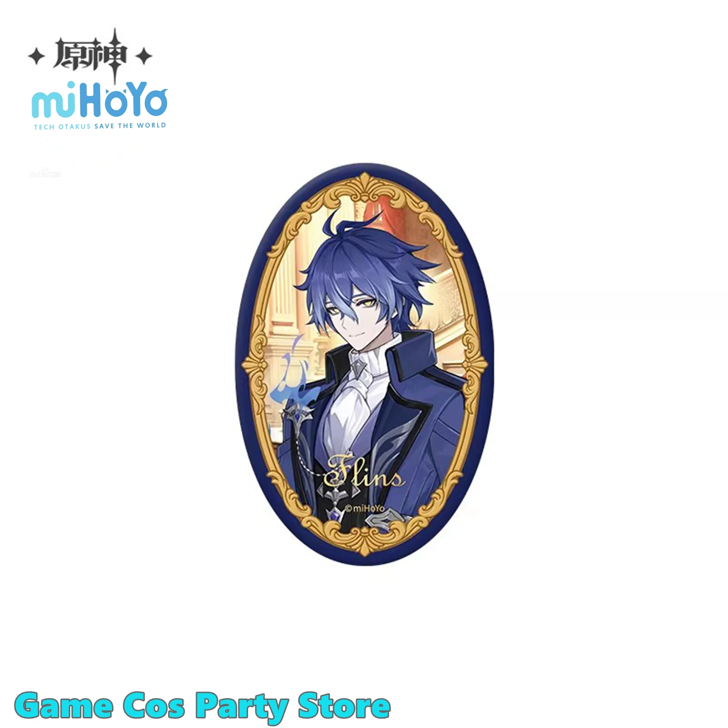 [Genuine] Genshin Impact 2026 FES Series Badge Anime Cosplay Metal Brooch Skirk Columbina Wanderer Flins Tinplate Accessories