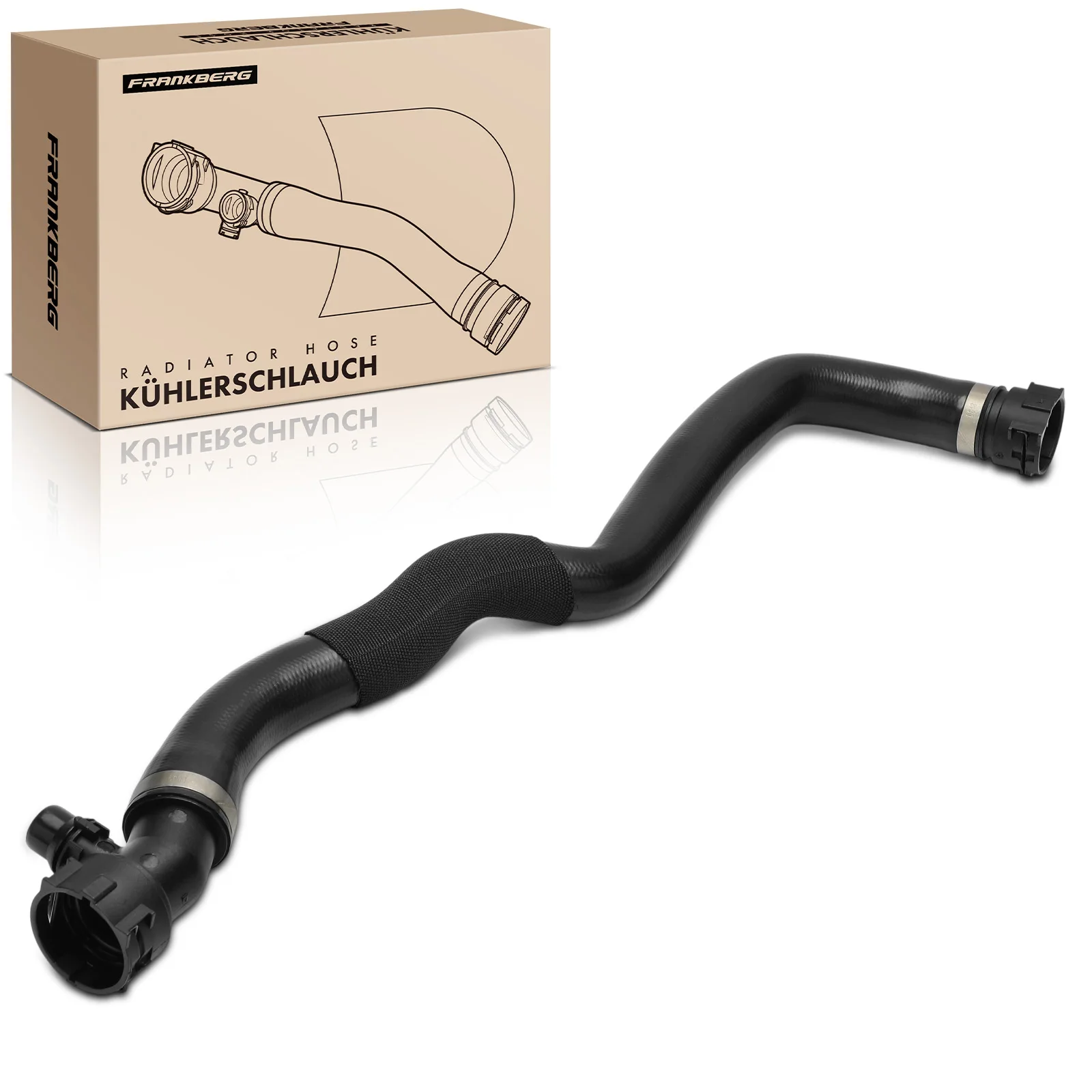 Frankberg 1x Tuyau de radiateur, tuyau d'eau de refroidissement pour BMW X3 F97 G01 G08 X4 F98 G02 1.6L 2.0L 17127535529