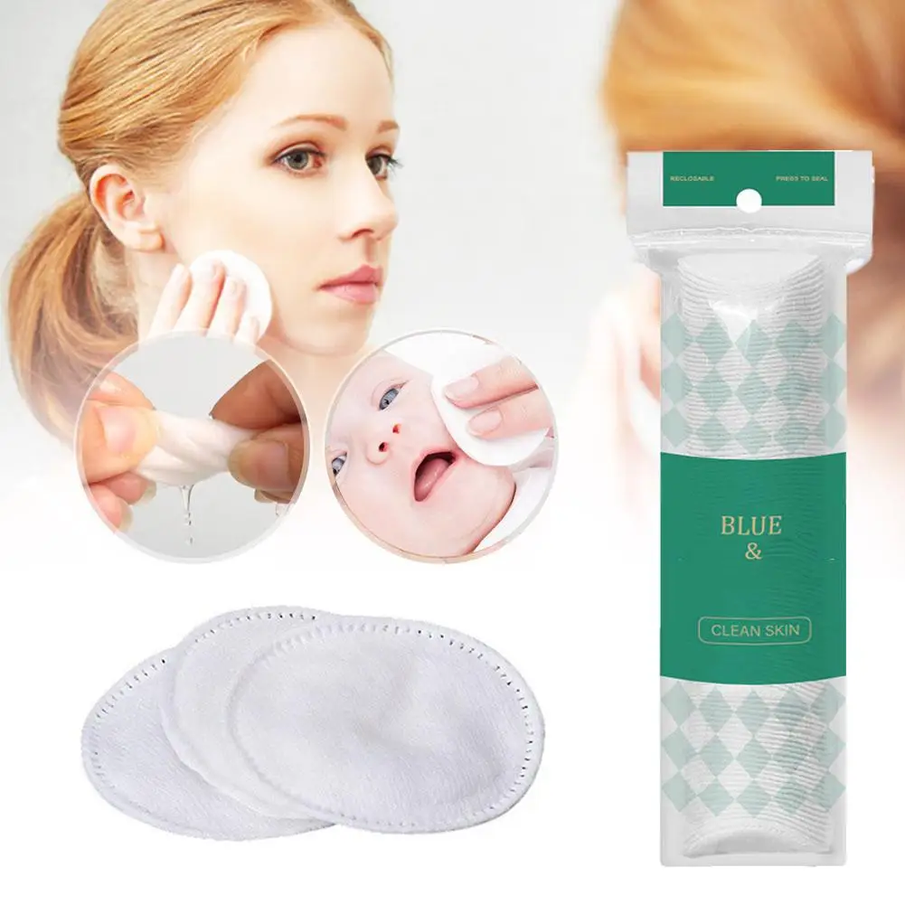 200/100PCS Facial Puff Cotton Pads Disposable Makeup Accessories Remover Practical Face  Fit Skin Texture Solid Cleaning