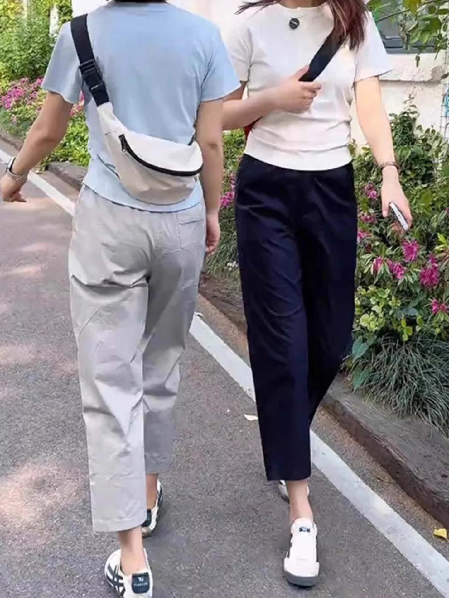 

Ледяной шелк Qui Dry Spor повседневные брюки женские летние тонкие большие размеры с высокой талией плюс размер тонкие прямые брюки Harlan с девятью точками