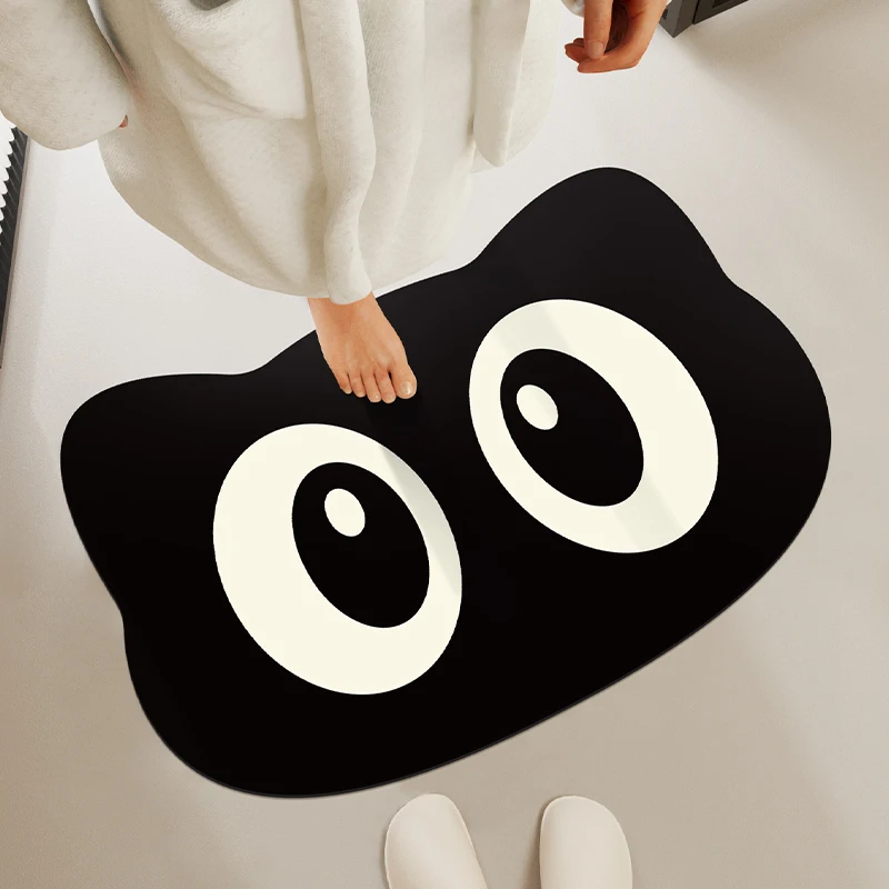

Bathroom floor mat made of diatomaceous earth, water absorbing and anti slip, toilet, household bathroom, entrance mat