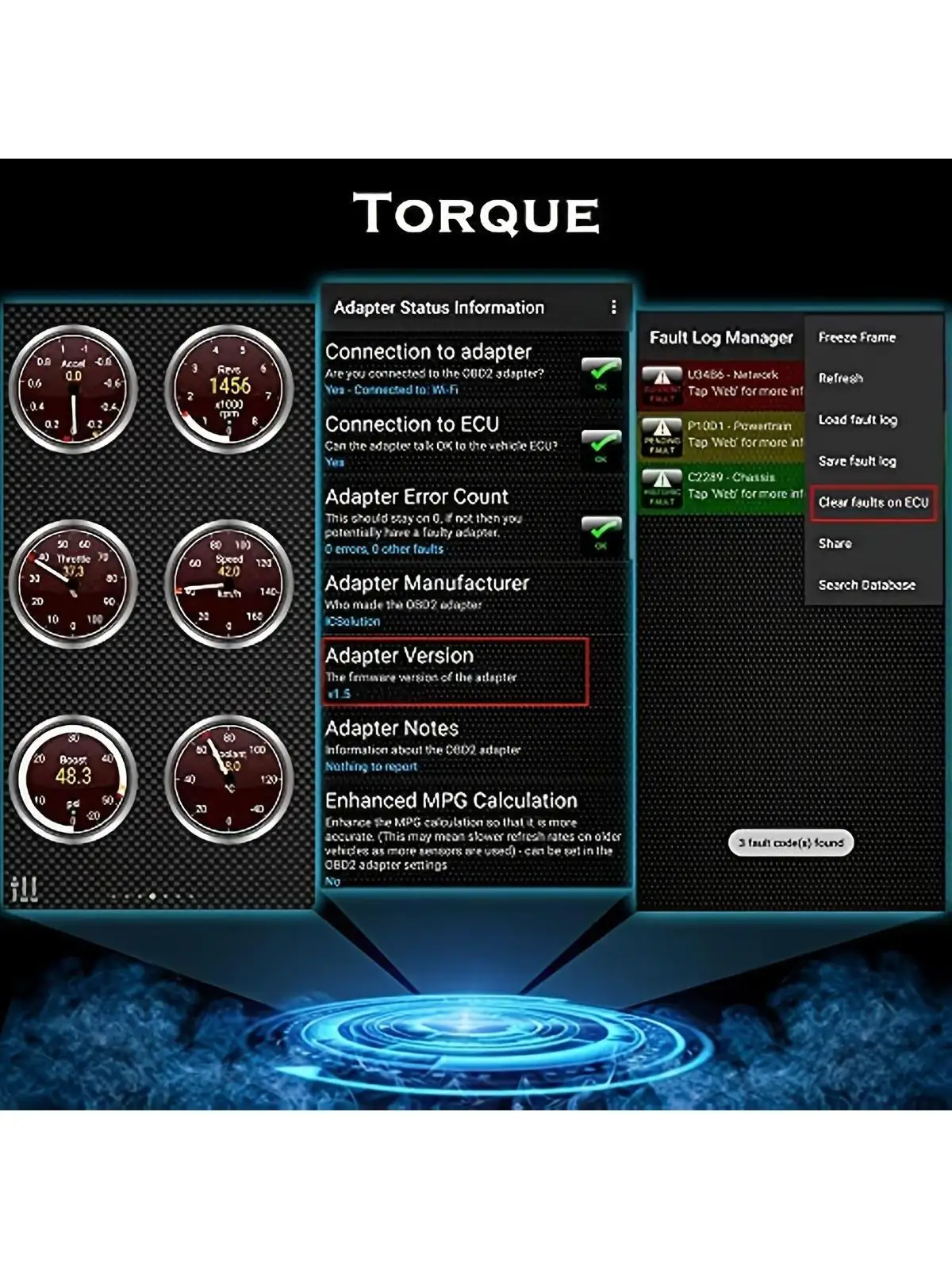 الماسح الضوئي Wifiobd2: تحقق وإعادة ضبط ضوء محرك السيارة على Android وIos وWindows - أداة المسح التشخيصي