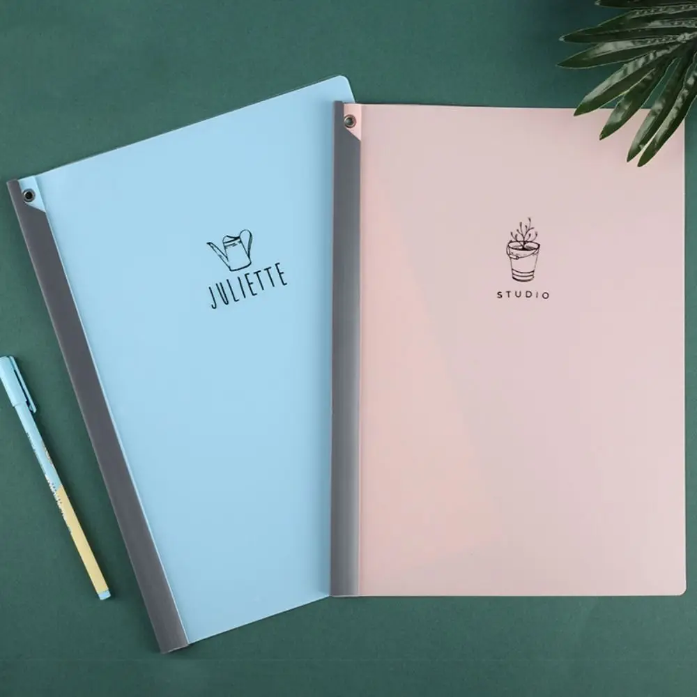 90 ° Rotation A4 Draw Rod Folder Large Capacity Thickened Test Paper Storage Clip Plastic Pull Rod Clip For Students Teachers