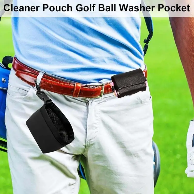 حقيبة تنظيف الجولف المقاومة للماء سهلة التنظيف، محمولة وقابلة للفصل، تعزز أداء النادي أثناء التنقل، ملحق ضروري للاعبي الغولف