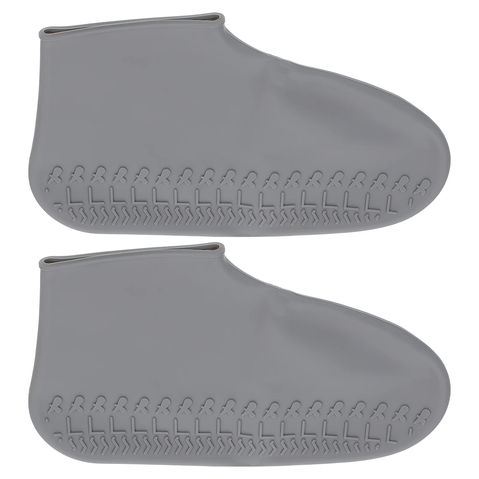 1 paio di scarpe da pioggia copriscarpe in silicone antiscivolo protezione grigia S passeggiate all'aperto festa lavoro fango copriscarpe in silicone da pioggia