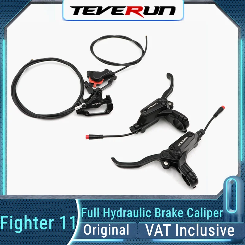 Original TEVERUN Oil Brake Handle Lever Parts For TEVERUN Fighter 11+ Electric Scooter Full Hydraulic Brake Caliper Accessories