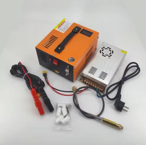 Lightweight 300 Bar 4500 Lbs/sq Inch 30 MPa Fan-cooled Household 110V 12V DC Paintball Pentachlorophenol Air Compressor