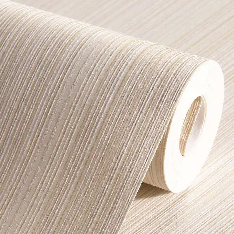 

Yellow Solid Color Vertical Stripe Non Woven Wallpaper Modern Tv Sofa Backdrop Wall Paper For Bedroom Living Room Home Decor