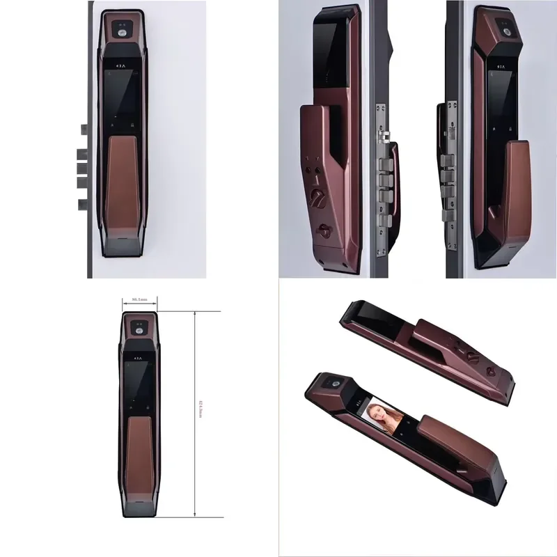 Keyless Fingerprint Smart Door Full Automatic Without Handle Face Recognition Smart Door